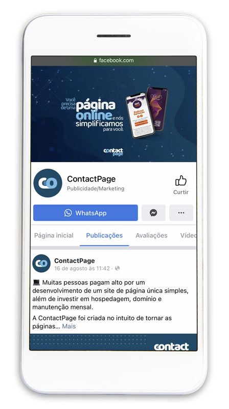 Gerenciamento Facebook ContactPage