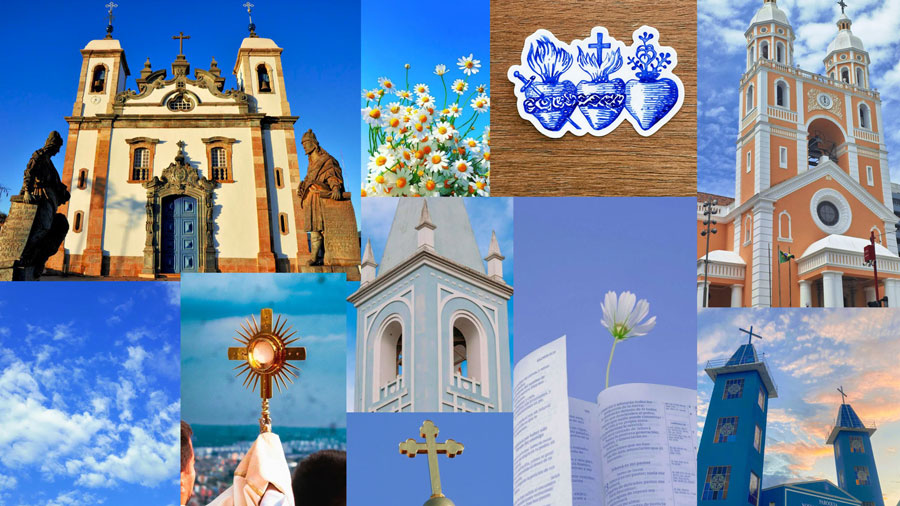 Moodboard Identidade Visual Artigos Religiosos Casa Sagrada