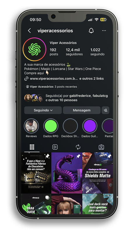 Redes Sociais Viper Acessórios